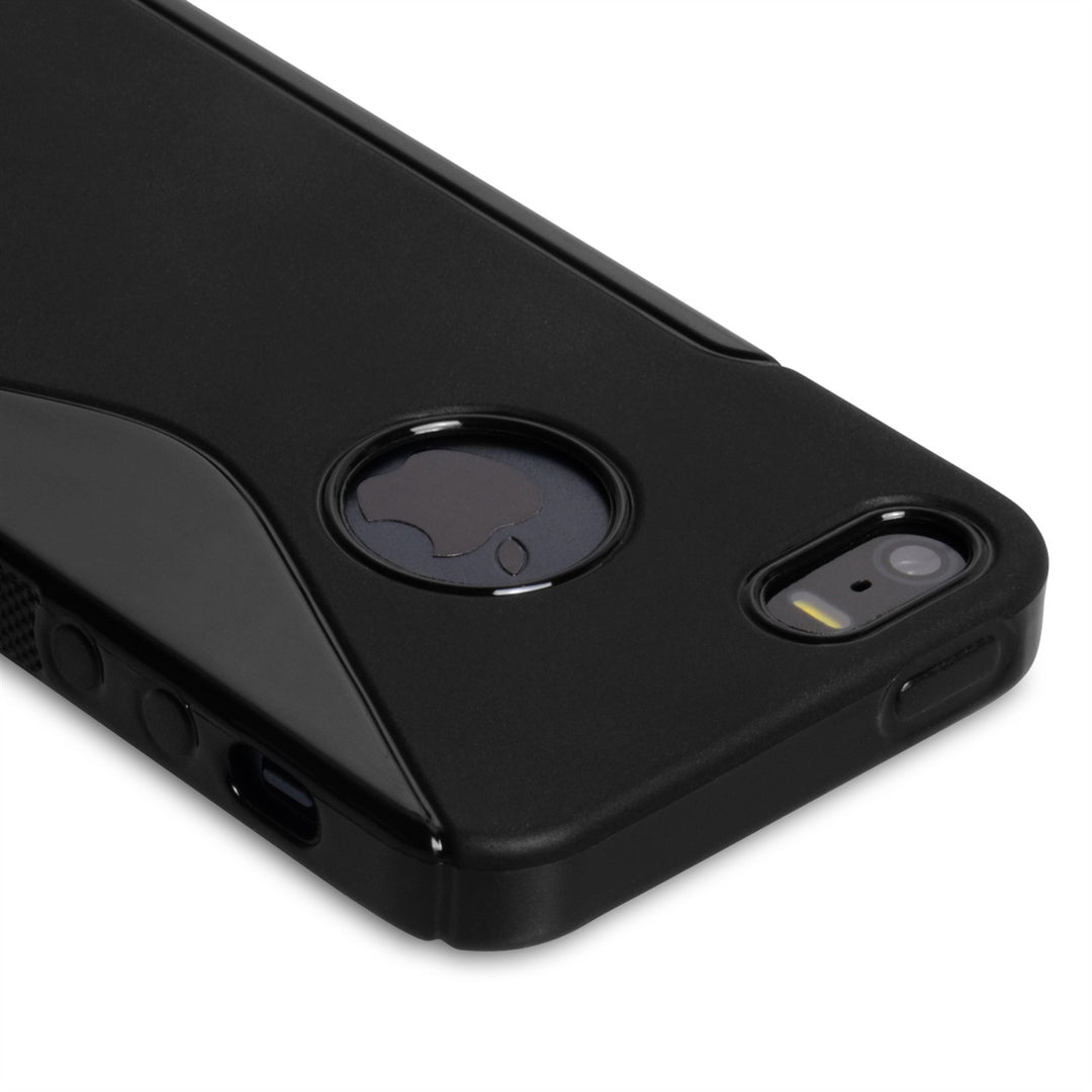 Caseflex iPhone 5-5S S-Line Gel Case - Black