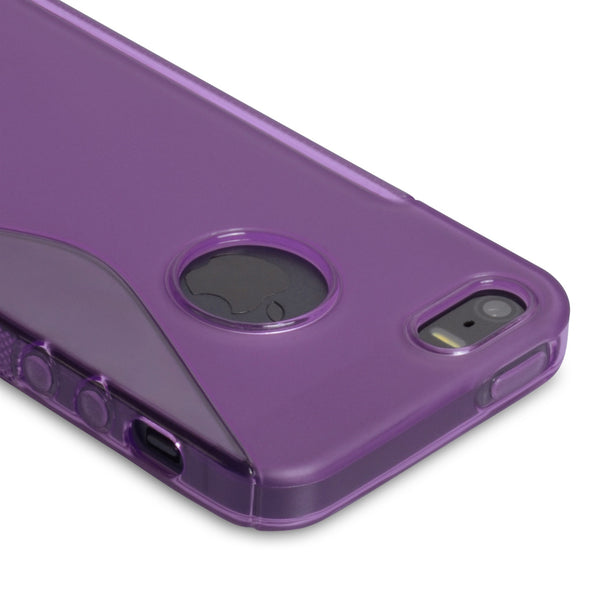 Caseflex iPhone 5 / 5S S-Line Gel Case - Purple