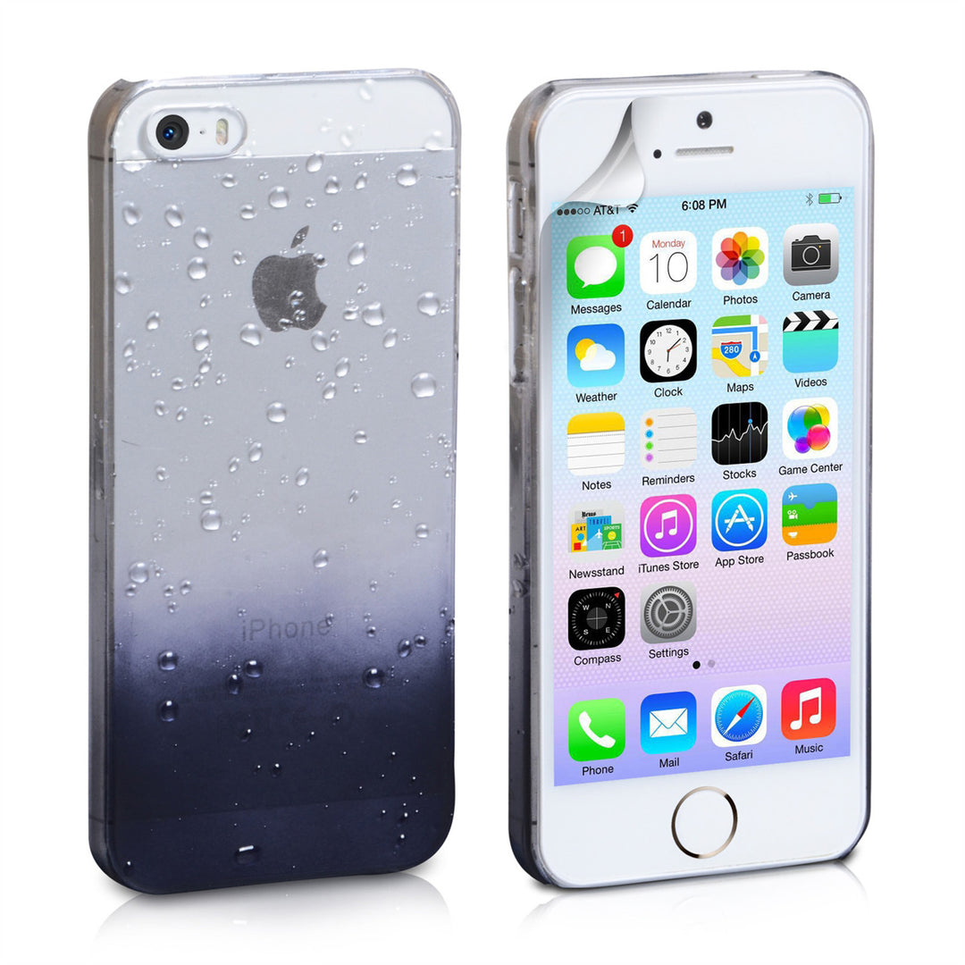 YouSave Accessories iPhone 5 / 5S Black Raindrop Hard Case