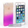Yousave Accessories Iphone 6 And 6s Raindrop Hard Case - Purple-Clear