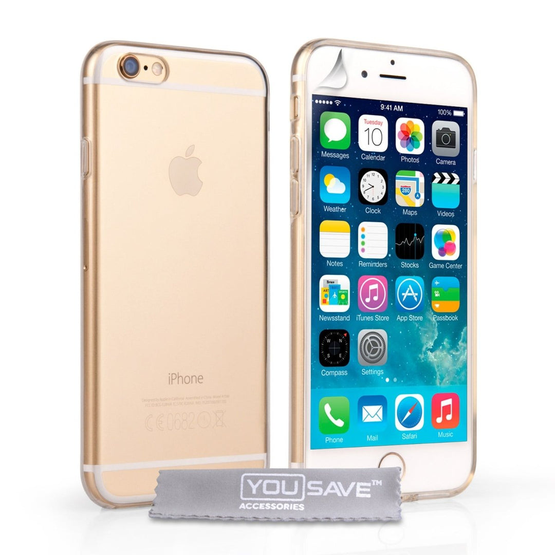 Yousave Accessories Iphone 6 And 6s Silicone Gel Case - Clear - Mobile Madhouse