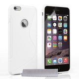 Caseflex Iphone 6 Plus And 6s Plus Silicone Gel S - Line Case - White - Mobile Madhouse
