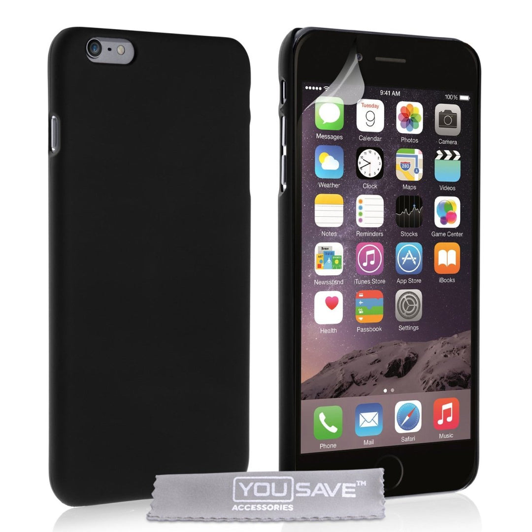 iPhone 6 Plus And 6s Plus Hard Hybrid Case - Black - Mobile Madhouse