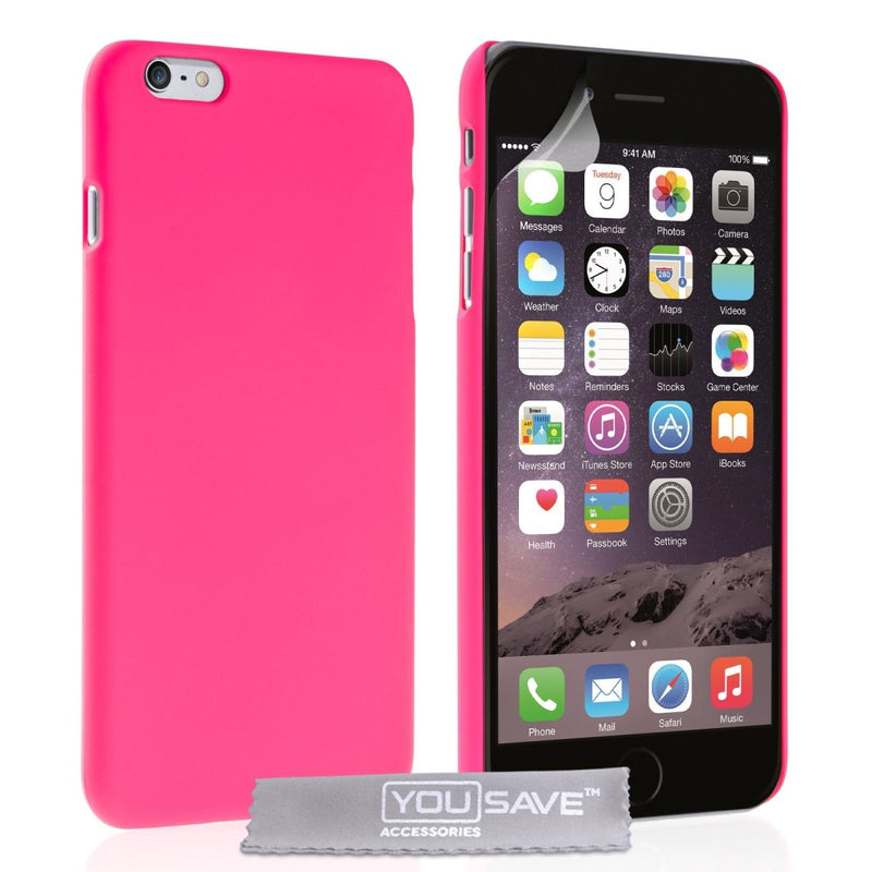 iPhone 6 Plus And 6s Plus Hard Hybrid Case - Hot Pink - Mobile Madhouse