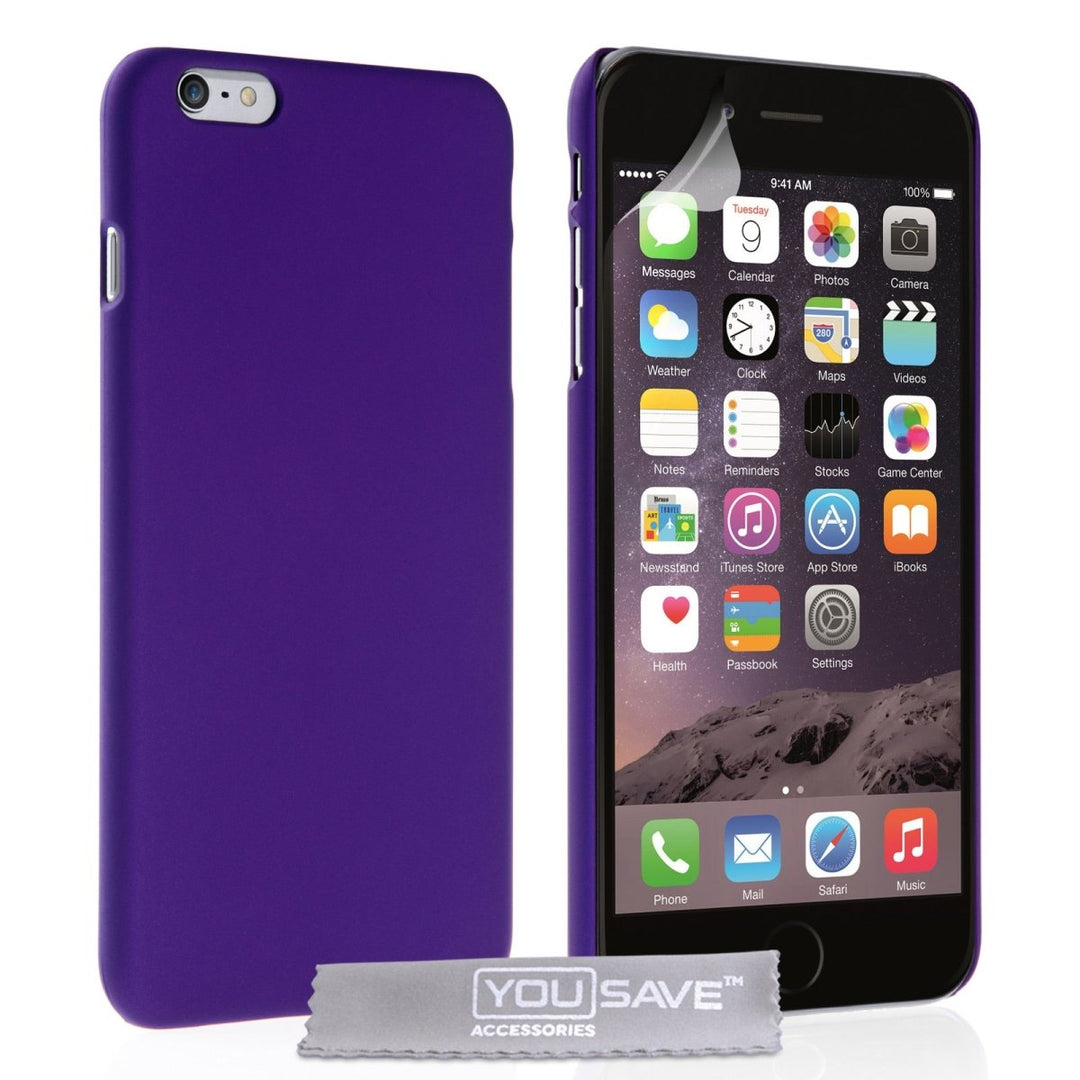 iPhone 6 Plus Hard Hybrid Case - Purple - Mobile Madhouse