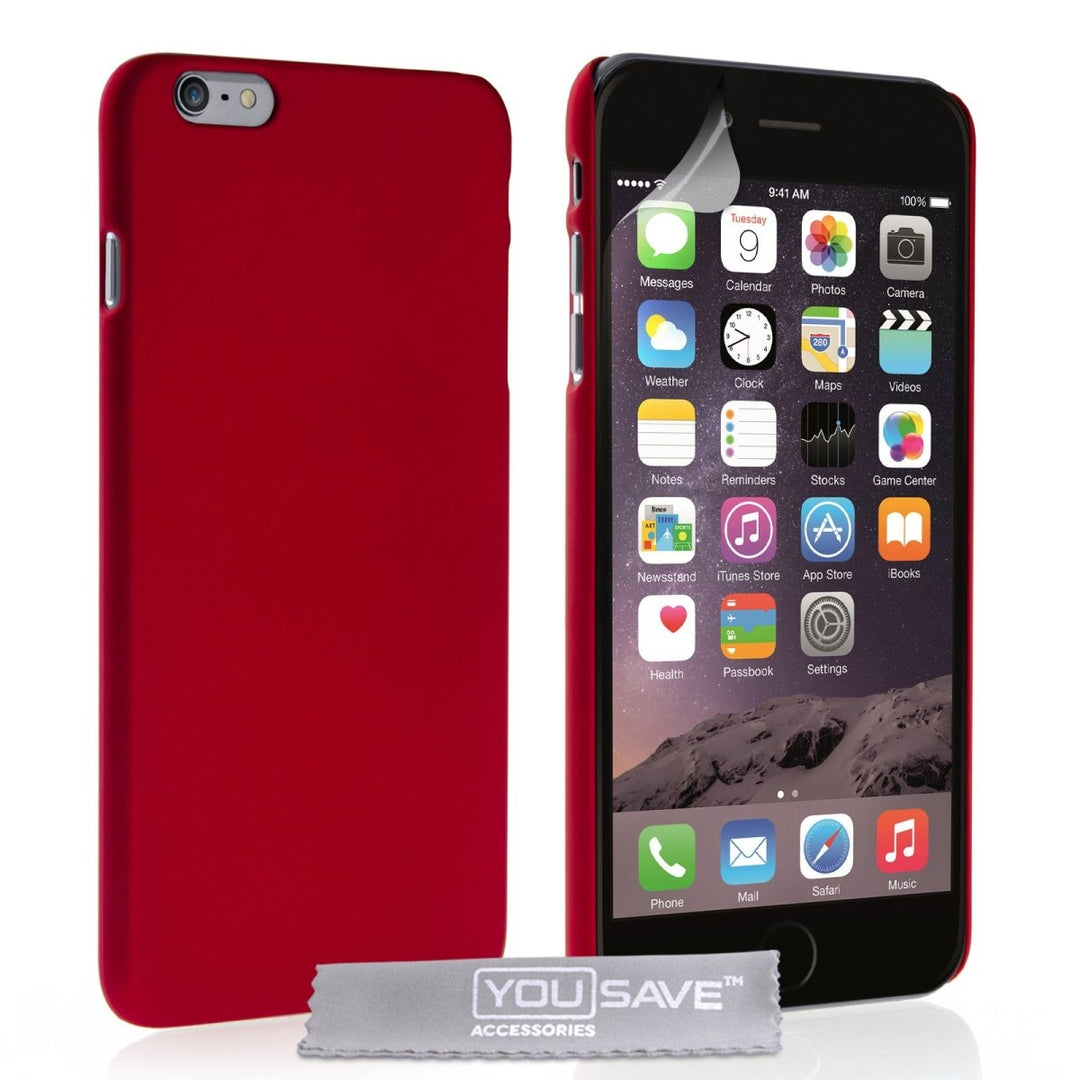 Yousave Accessories Iphone 6 Plus And 6s Plus Hard Hybrid Case - Red - Mobile Madhouse
