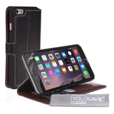 Yousave Accessories Iphone 6 Plus And 6s Plus Leather - Effect Stand Wallet Case - Black - Mobile Madhouse