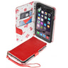 Caseflex Iphone 6 Plus And 6s Plus Leather-Effect Wallet Case – Red With Floral Lining