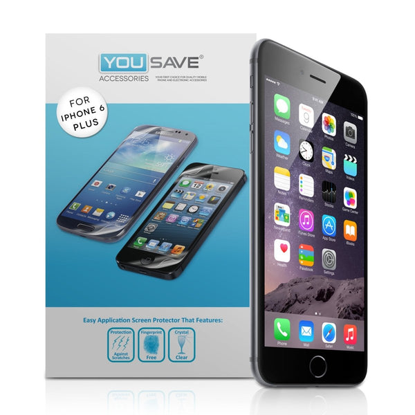 Yousave Accessories Iphone 6 Plus And 6s Plus Screen Protectors X3 - Mobile Madhouse