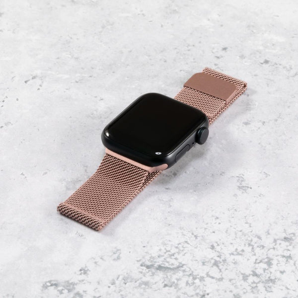 Milanese Loop Stainless Steel Adjustable Metal Strap for Apple Watch - alternate view