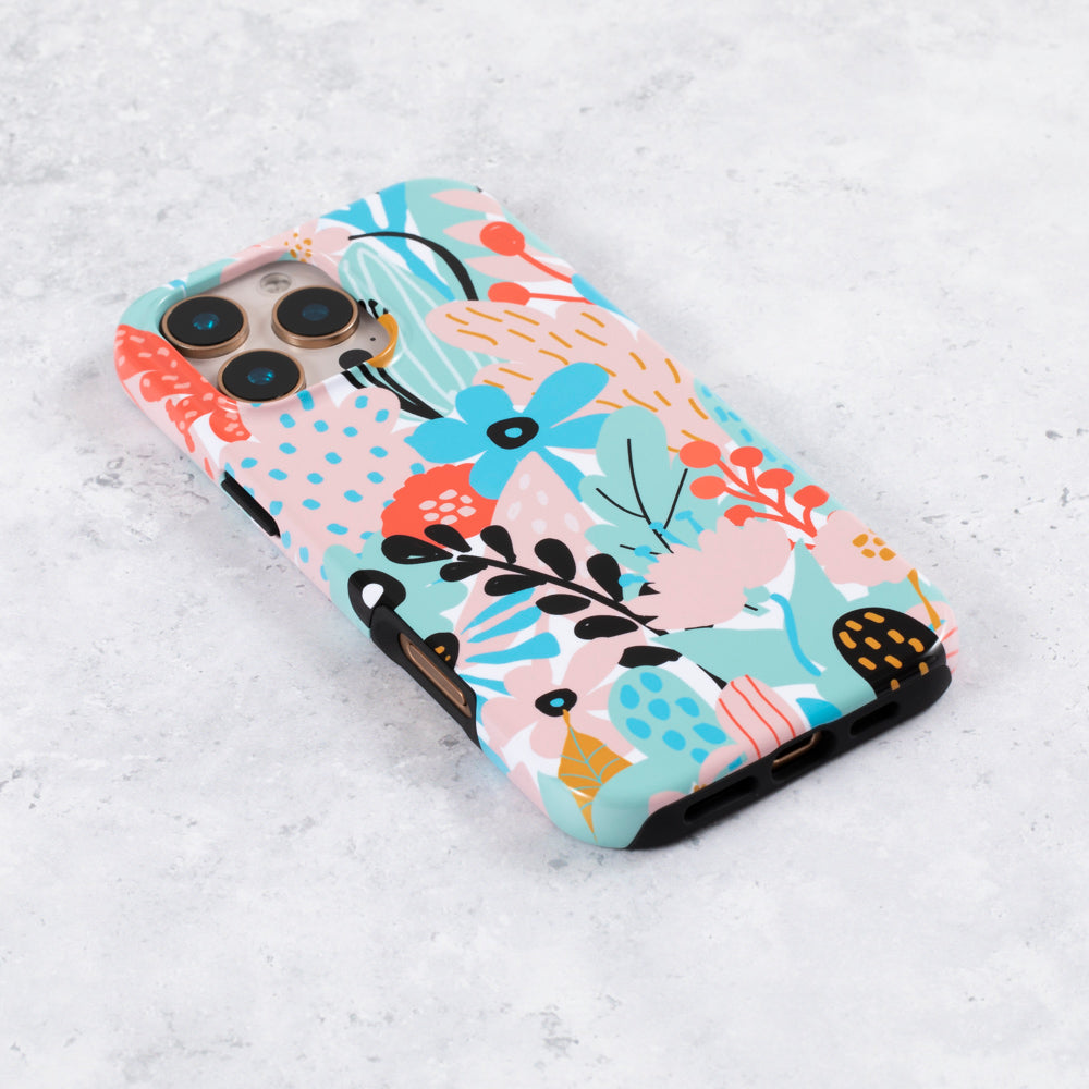 Retro Floral Tough Phone Case  iPhone 17 Pro
