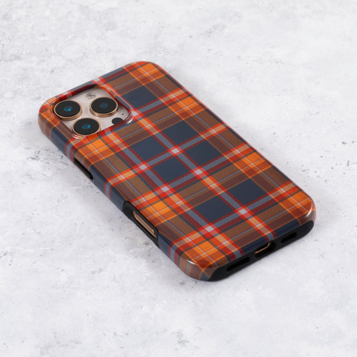 Orange Tartan Tough Phone Case  iPhone 17 Pro Max
