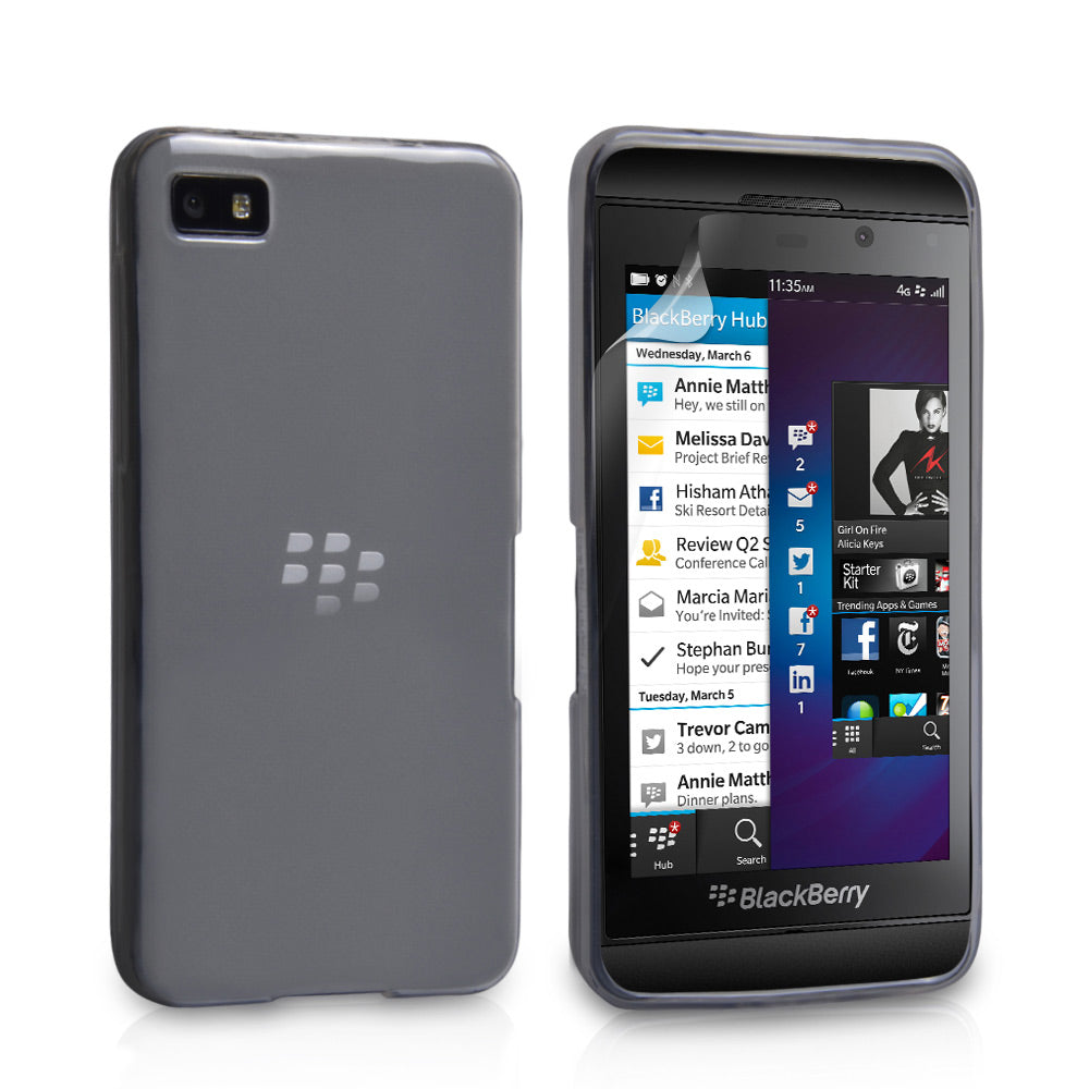 YouSave Accessories Blackberry Z10 Silicone Gel Case - Clear