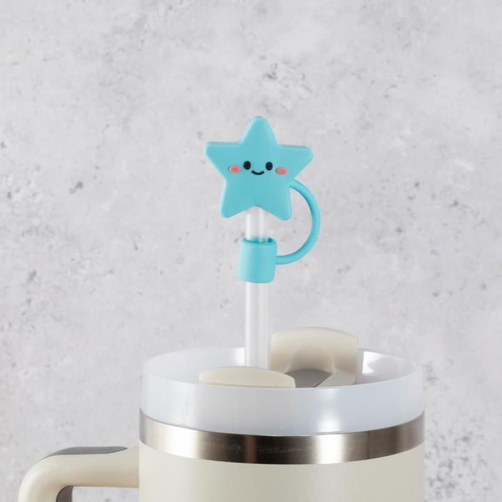 Blue Star Straw Cover Topper