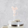 Bow Straw Cover Topper - Peach