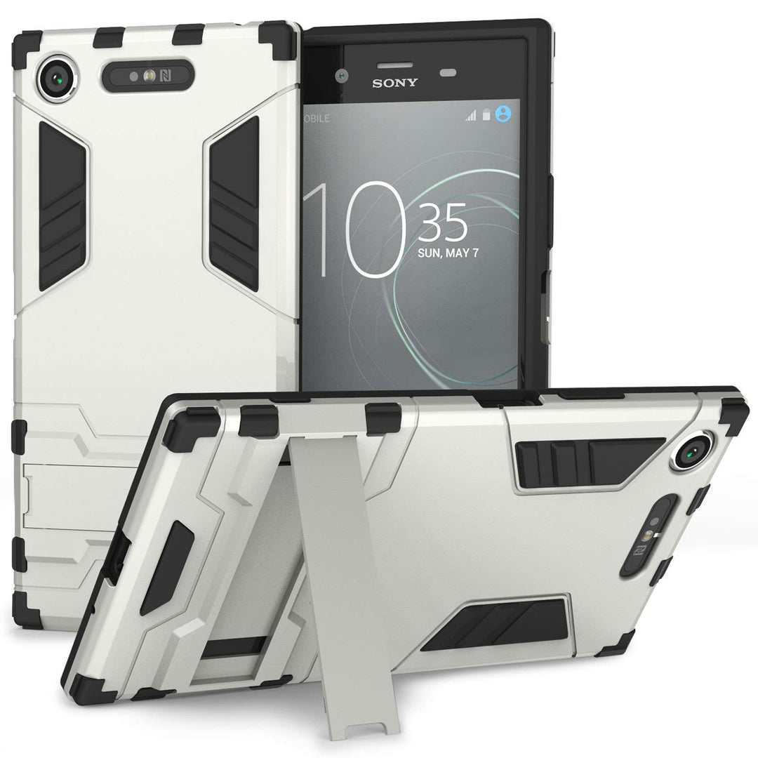 Sony Xperia XA2 Armour Kickstand - Silver - Mobile Madhouse