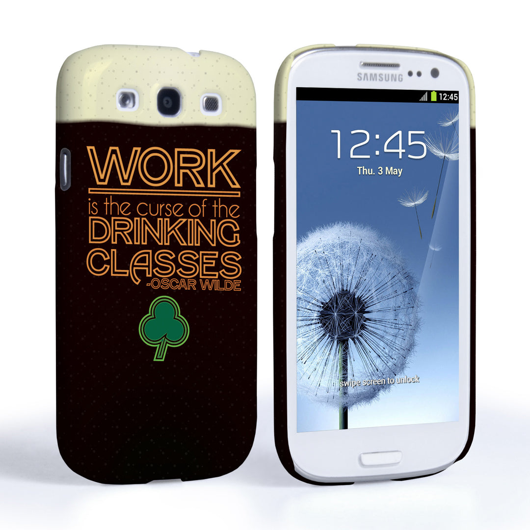 Caseflex Samsung Galaxy S3 Wilde Drinking Classes Quote Case Black