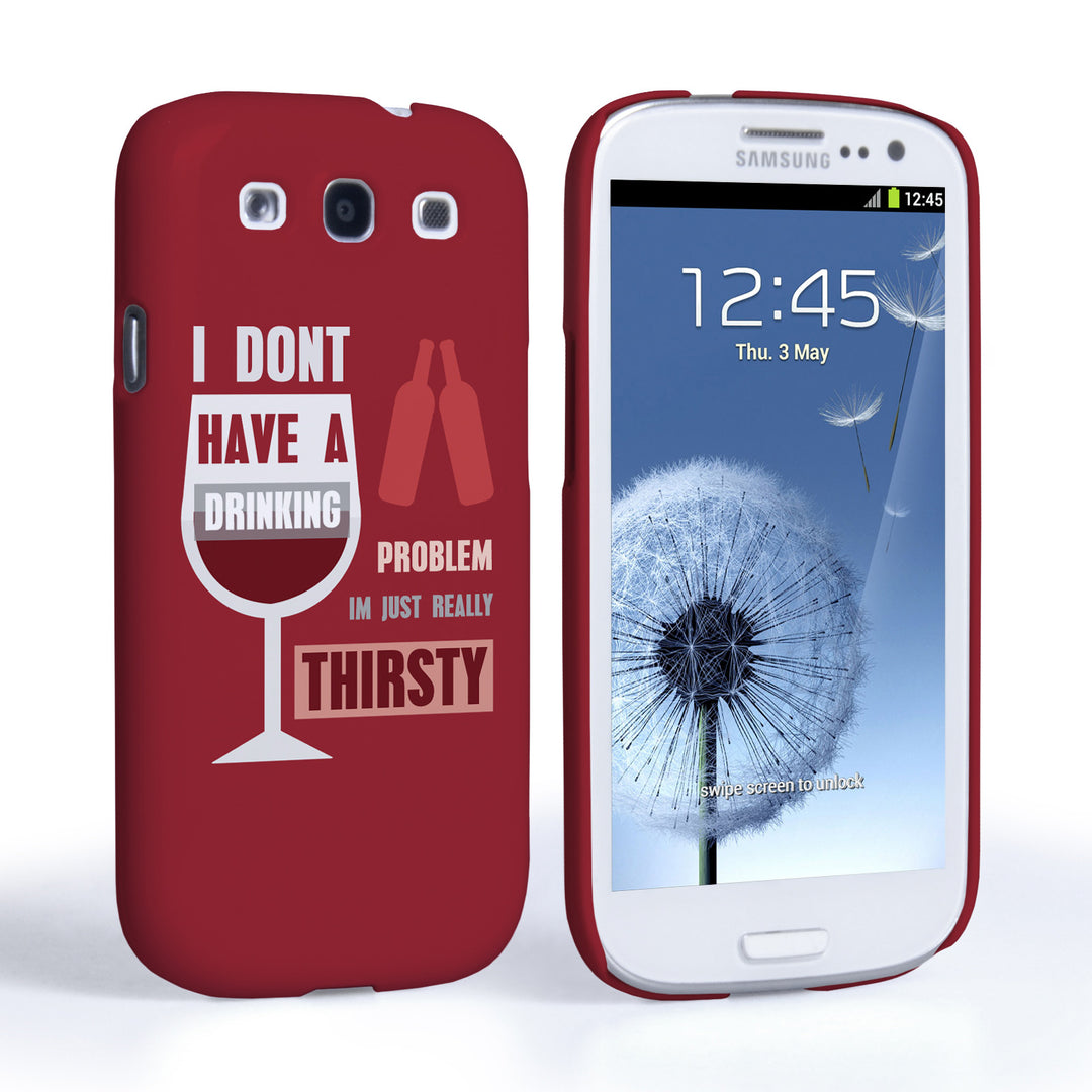 Caseflex Samsung Galaxy S3 ‘Really Thirsty’ Quote Hard Case – Red