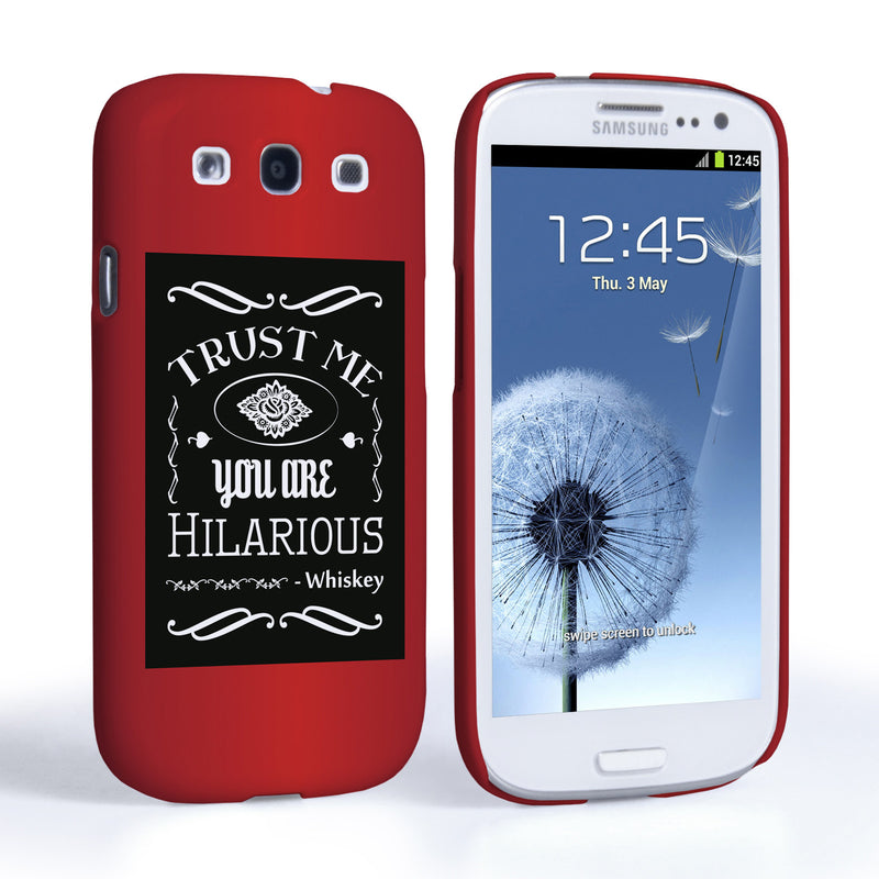 Caseflex Samsung Galaxy S3 Bourbon Whiskey Quote Hard Case – Black