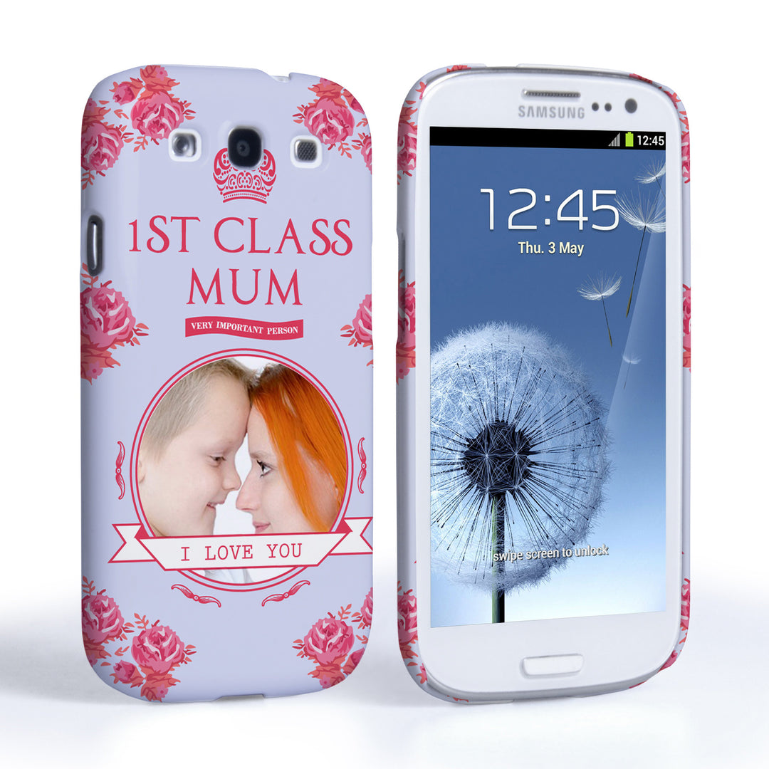 Caseflex Samsung Galaxy S3 ‘1st Class Mum’ Vintage Floral Hard Case 