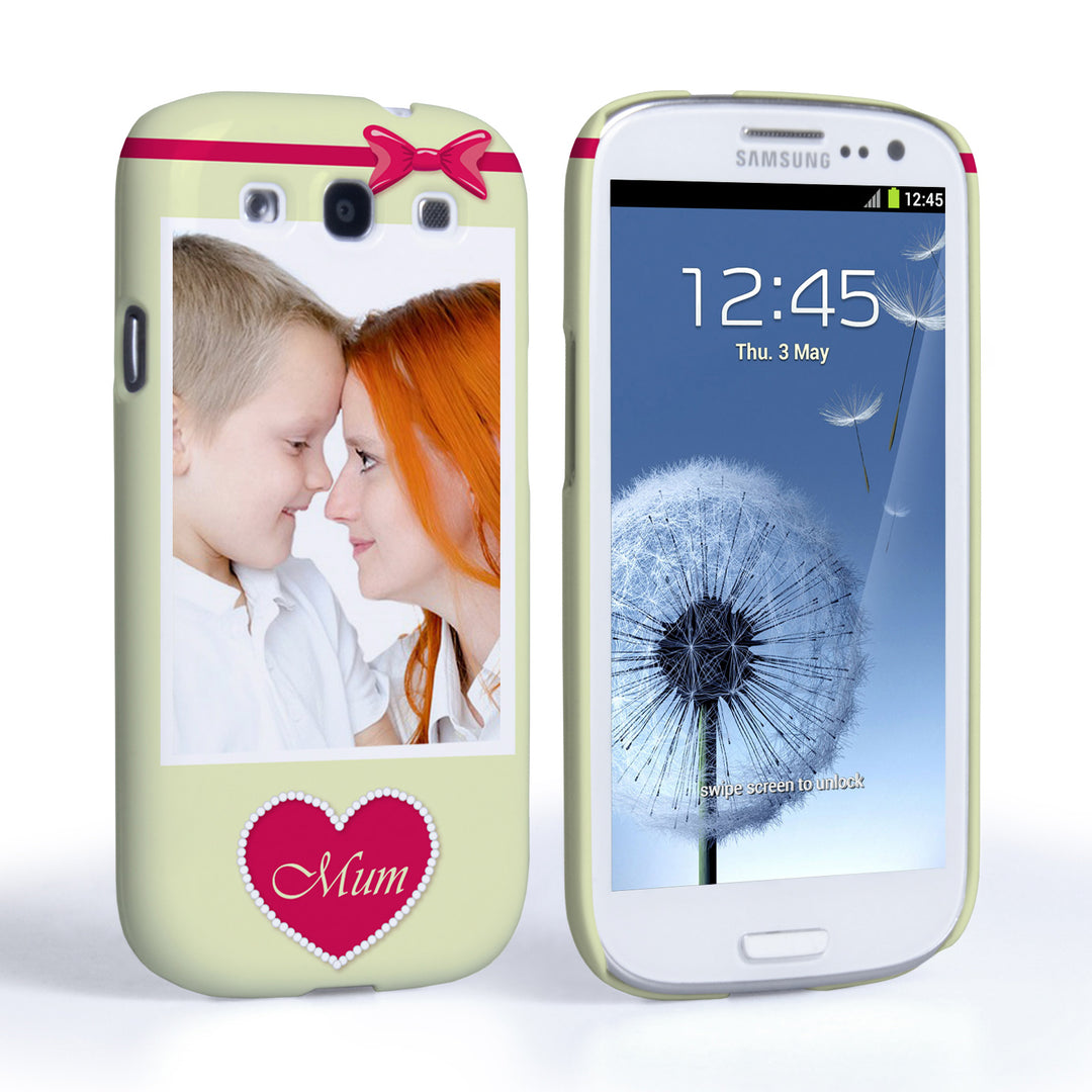 Caseflex Samsung Galaxy S3 Mum Heart  Hard Case – Pink 