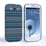 Caseflex Samsung Galaxy S3 Fairisle Case – Grey With Blue Background