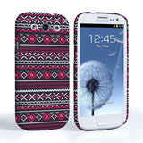 Caseflex Samsung Galaxy S3 Fairisle Case – Grey With Red Background - Mobile Madhouse