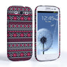 Caseflex Samsung Galaxy S3 Fairisle Case – Grey With Red Background
