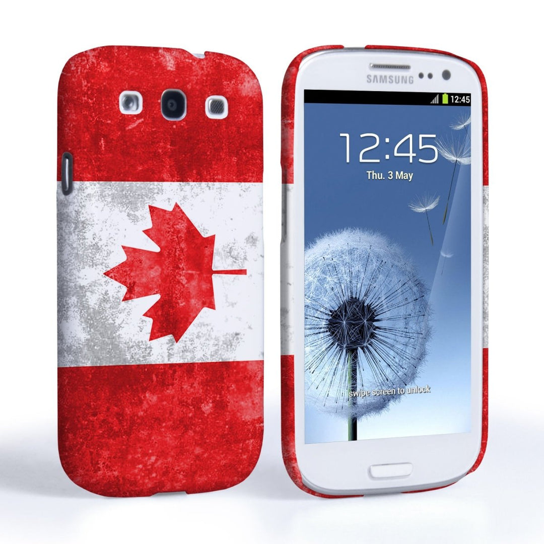 Caseflex Samsung Galaxy S3 Retro Canada Flag Case - Mobile Madhouse
