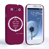 Caseflex Samsung Galaxy S3 Chanel Diamond And Pearls Quote Case - Mobile Madhouse