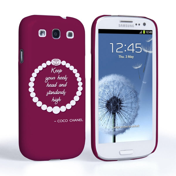 Caseflex Samsung Galaxy S3 Chanel Diamond And Pearls Quote Case - Mobile Madhouse