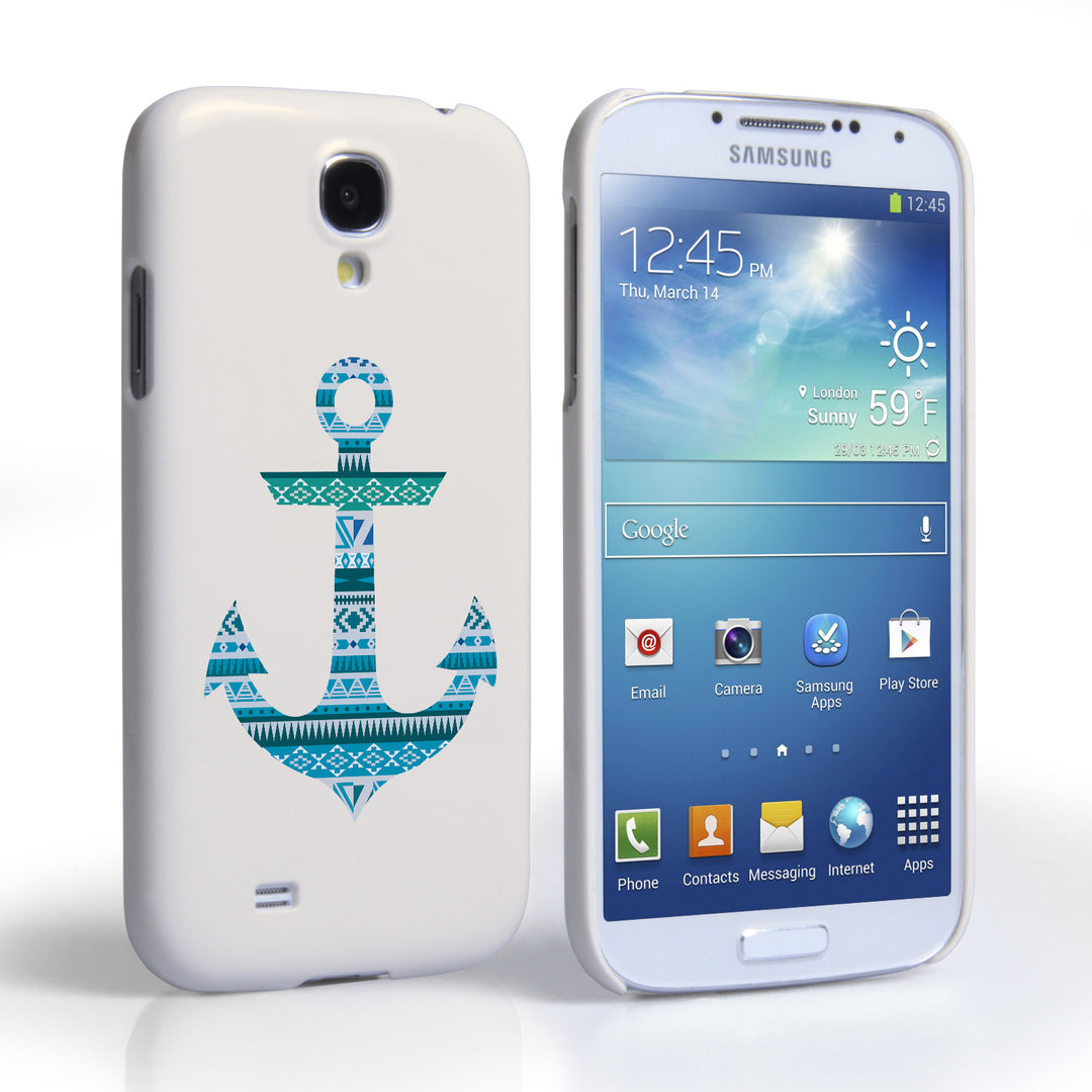 Caseflex Samsung Galaxy S4 Aztec Blue Anchor Hard Case