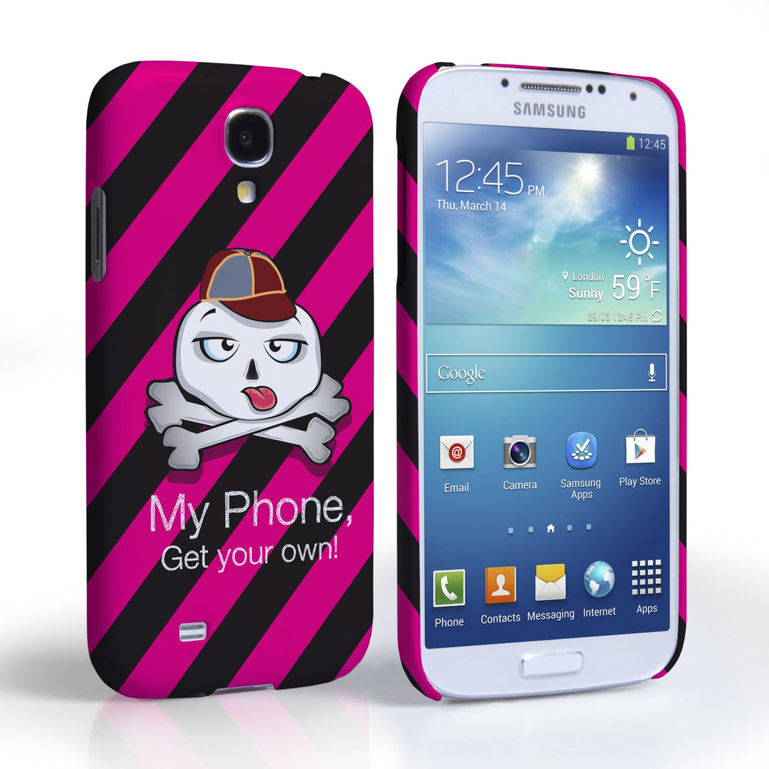Caseflex Samsung Galaxy S4 Striped Cartoon Skull Hard Case