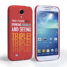 Samsung Galaxy S4 Triple Quote Hard Case – Red