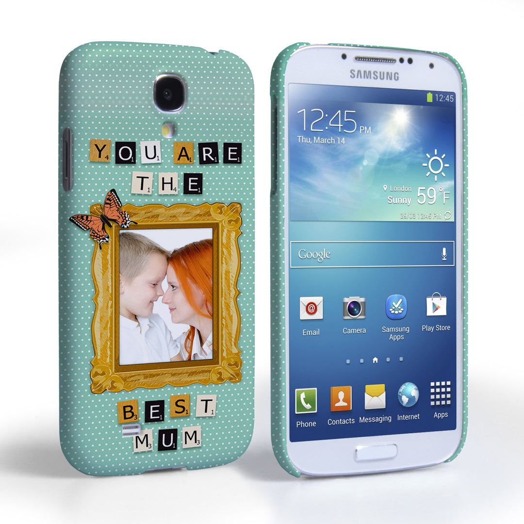 Caseflex Samsung Galaxy S4 ‘You are the best Mum’ Personalised Hard Case – Blue