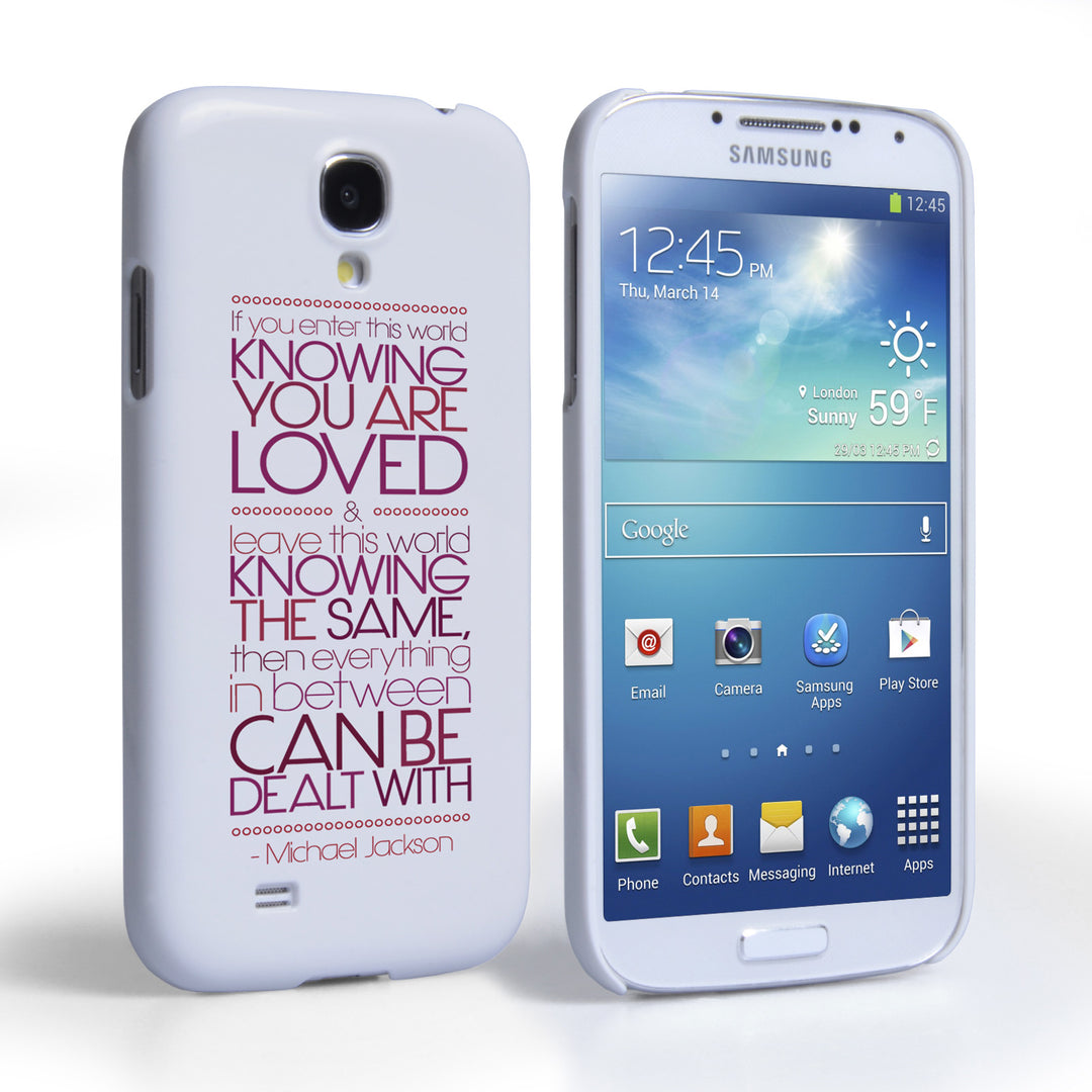 Caseflex Samsung Galaxy S4 Michael Jackson Quote Case
