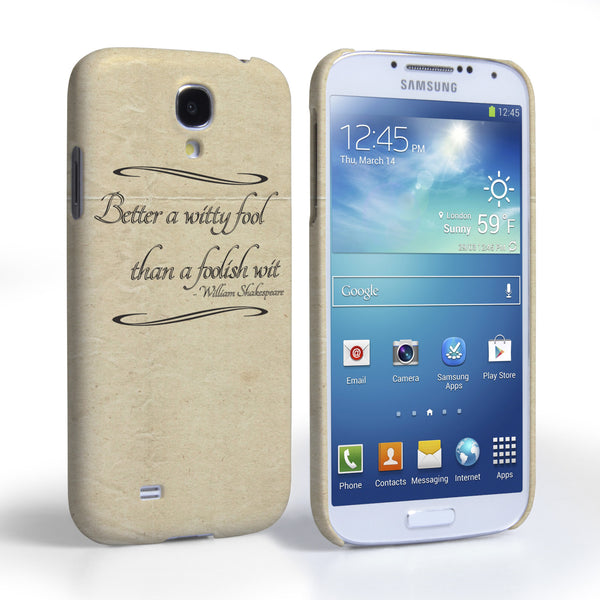 Caseflex Samsung Galaxy S4 Shakespeare Quote Case
