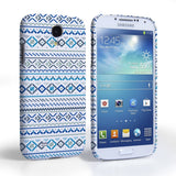 Caseflex Samsung Galaxy S4 Fairisle Case – Blue With White Background - Mobile Madhouse