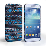 Caseflex Samsung Galaxy S4 Fairisle Case – Grey With Blue Background - Mobile Madhouse