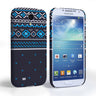 Caseflex Samsung Galaxy S4 Fairisle Case – Grey And Blue Half Pattern