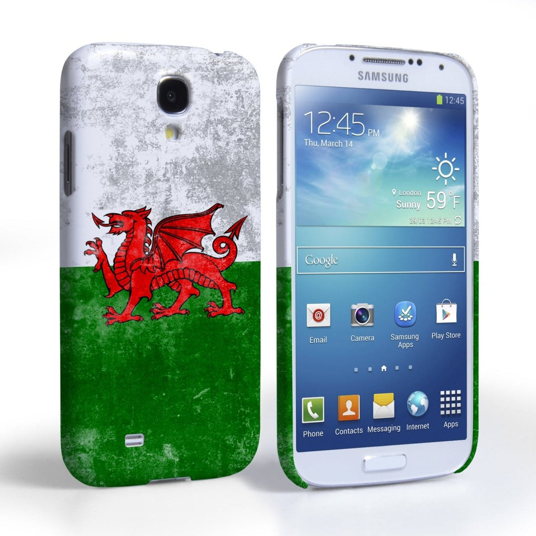 Caseflex Samsung Galaxy S4 Retro Wales Flag Case - Mobile Madhouse