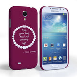 Caseflex Samsung Galaxy S4 Chanel Diamond And Pearls Quote Case - Mobile Madhouse