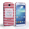 Samsung Galaxy S4 Chanel Fashion Changes Quote Case – Red