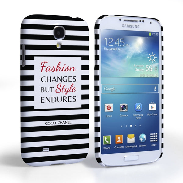 Samsung Galaxy S4 Chanel Fashion Changes Quote Case – Black - Mobile Madhouse