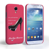 Caseflex Samsung Galaxy S4 Marilyn Monroe ‘Shoe’ Quote Case - Mobile Madhouse