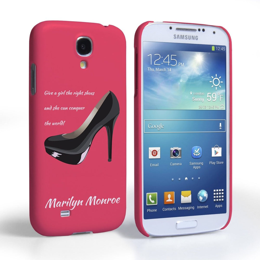 Caseflex Samsung Galaxy S4 Marilyn Monroe ‘Shoe’ Quote Case - Mobile Madhouse