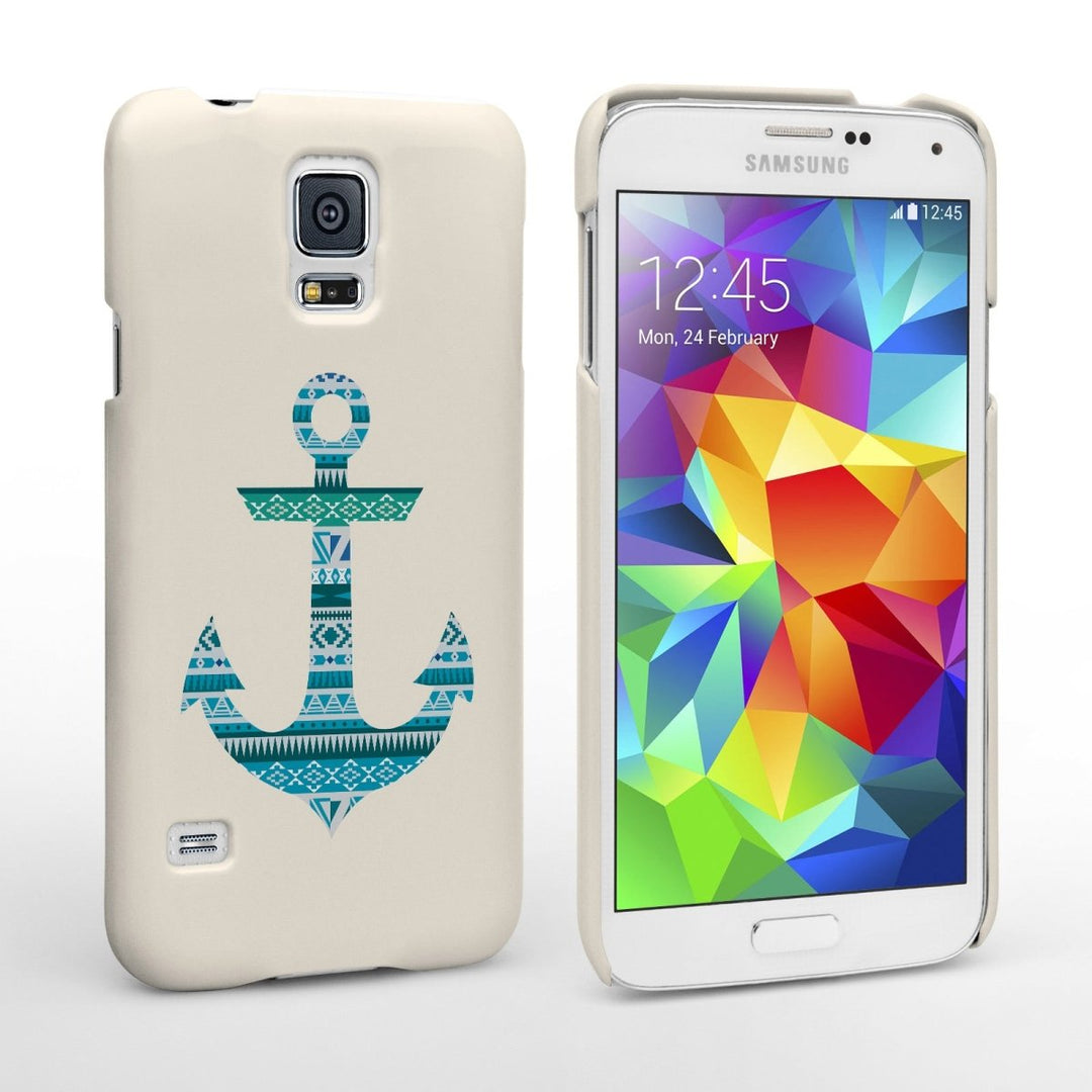 Caseflex Samsung Galaxy S5 Aztec Anchor Case - Blue - Mobile Madhouse