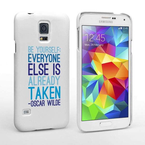 Caseflex Samsung Galaxy S5 Oscar Wilde Quote Case - Mobile Madhouse