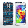Caseflex Samsung Galaxy S5 Fairisle Case – Grey With Blue Background