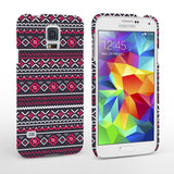 Caseflex Samsung Galaxy S5 Fairisle Case – Grey With Red Background - Mobile Madhouse